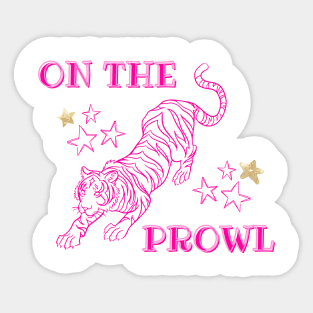 On the prowl Sticker